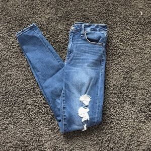 Abercrombie and Fitch high waisted ripped jeans!